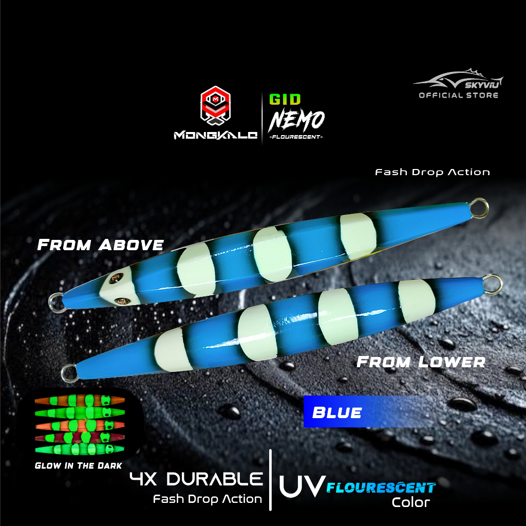 Mongkalo Mekayo noFoil Full-GID Nemo Fluorescent 200 Biru