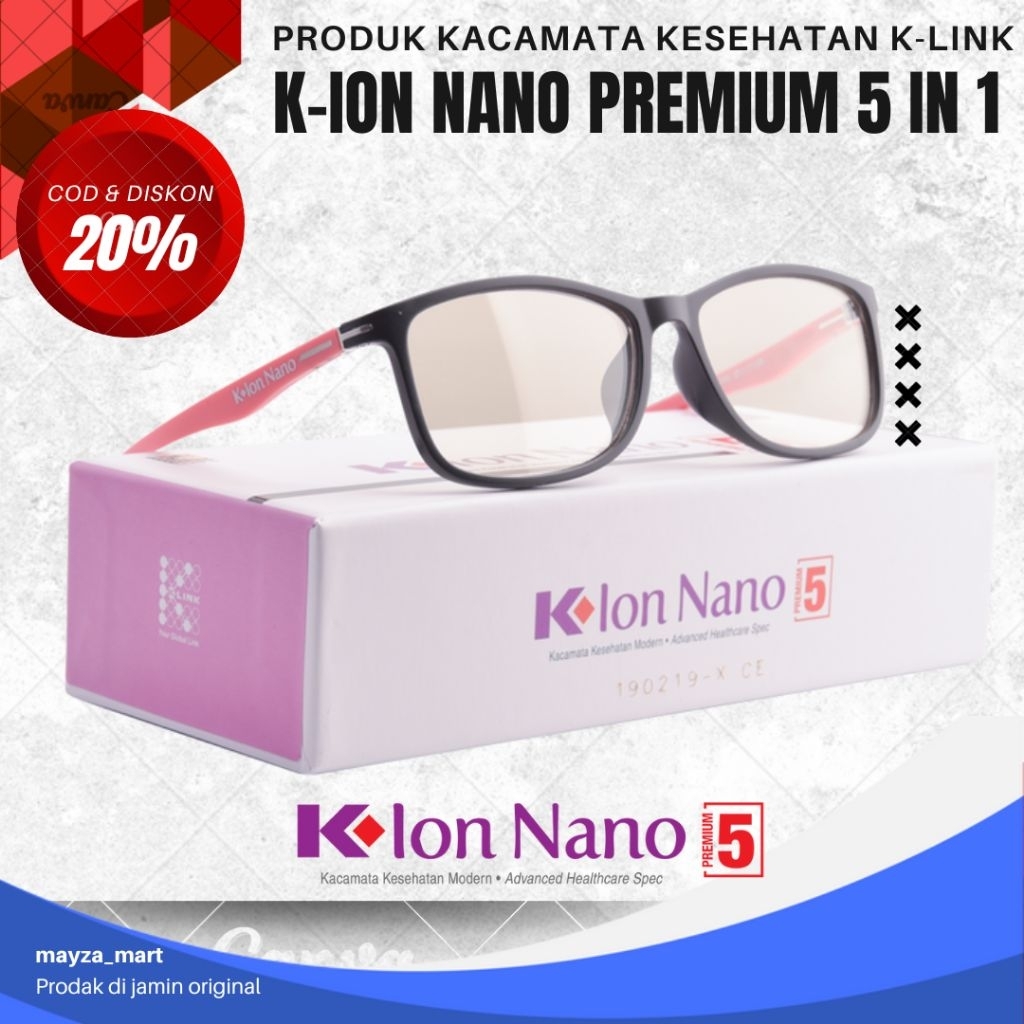 KACAMATA TERAPI K-ION NANO 5 IN 1