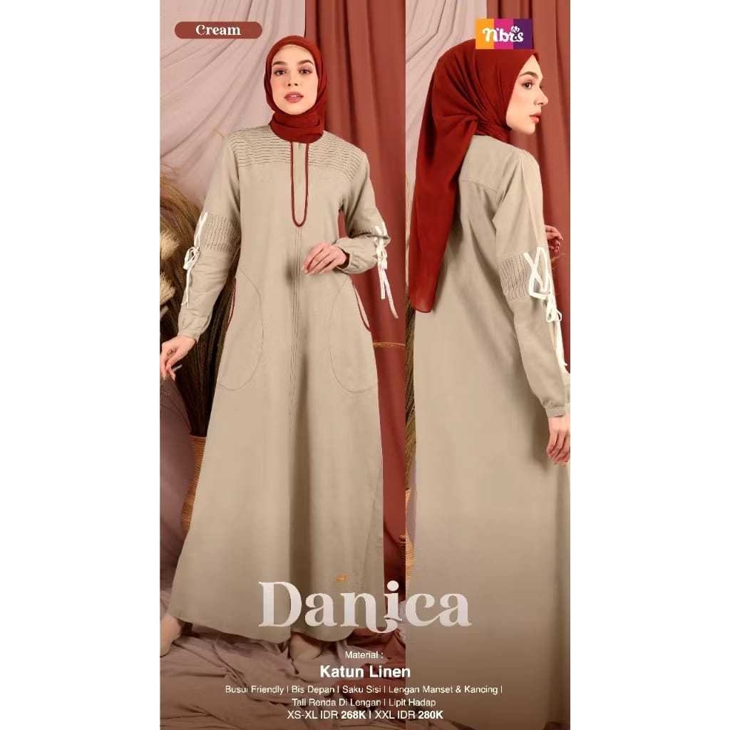 Promo Nibras Gamis Danica Cream