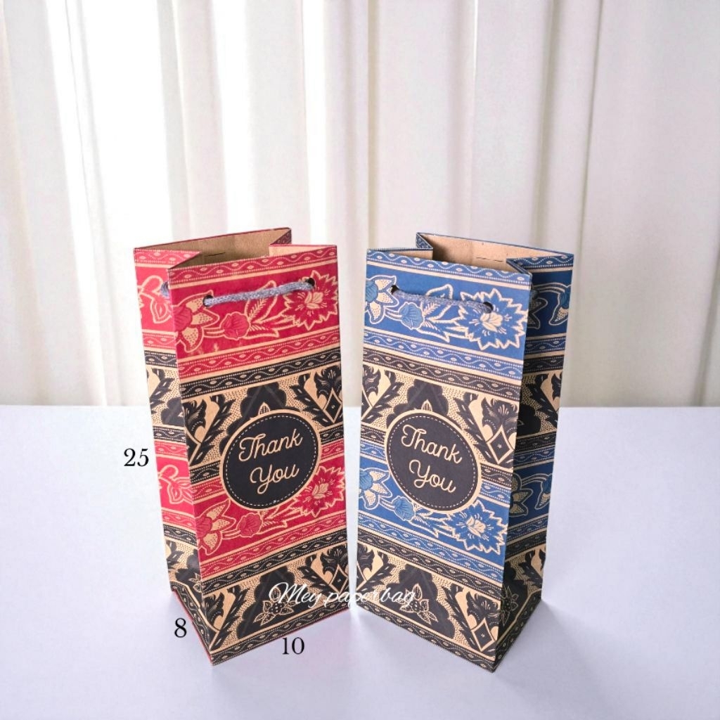 

ISI 12 (1 Lusin) Paper Bag Botol Uk 10x8x25