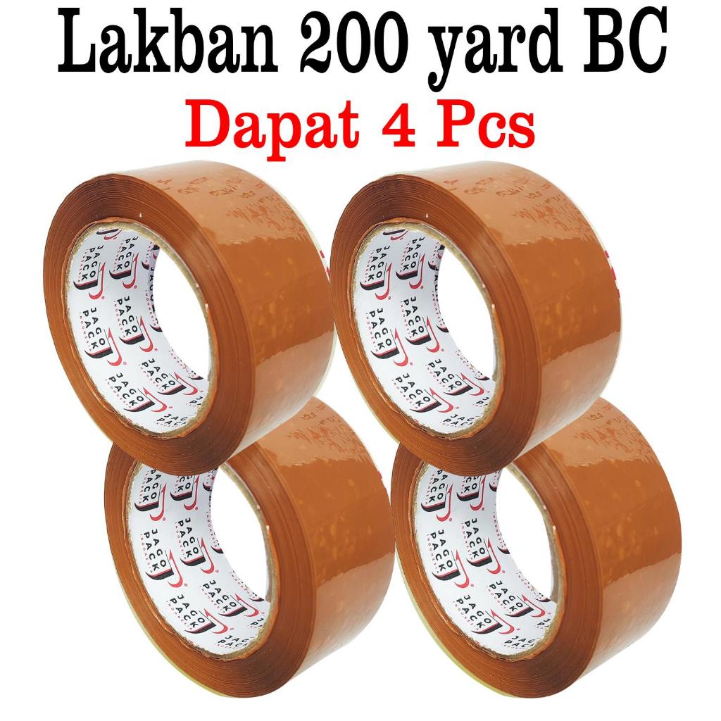 

PROMO 4 PCS - Lakban Coklat - 45mm x 200yard BC - Lakban Packing Paket - Jago Pack Indonesia