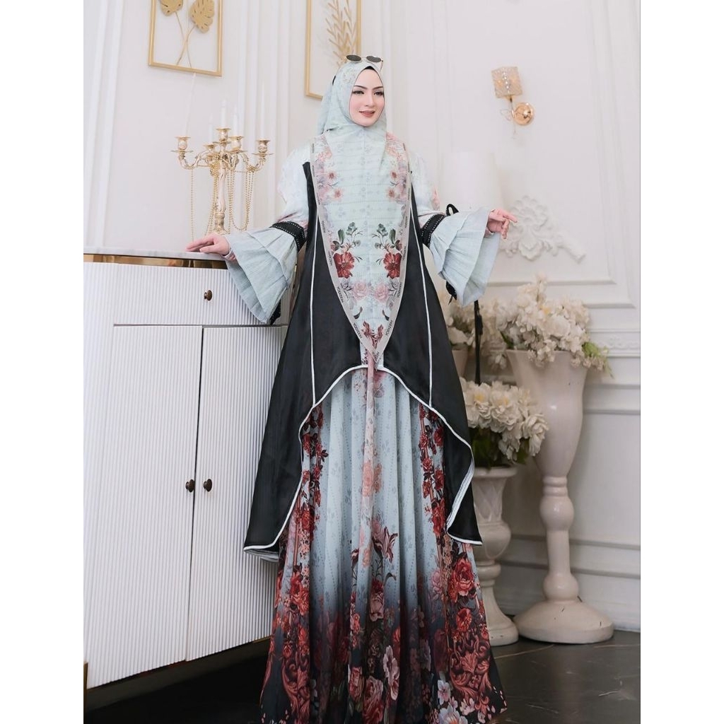 ARASH seriesBY.  YODIZEIN SYARI INDONESIA / Gamis set syar'i Terbaru / Gamis mewah