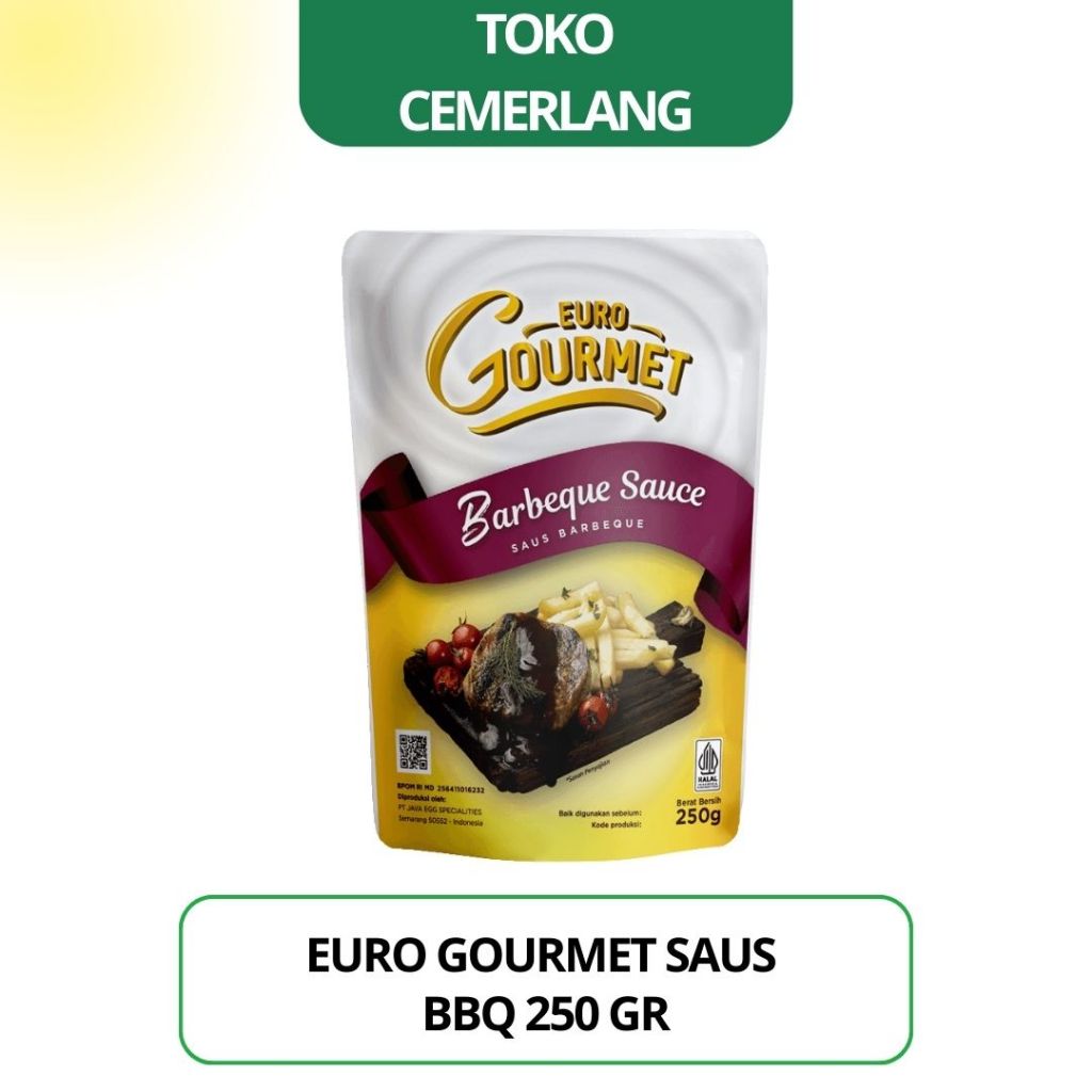 

Saus Barbeque BBQ Euro Gourmet 250 gr