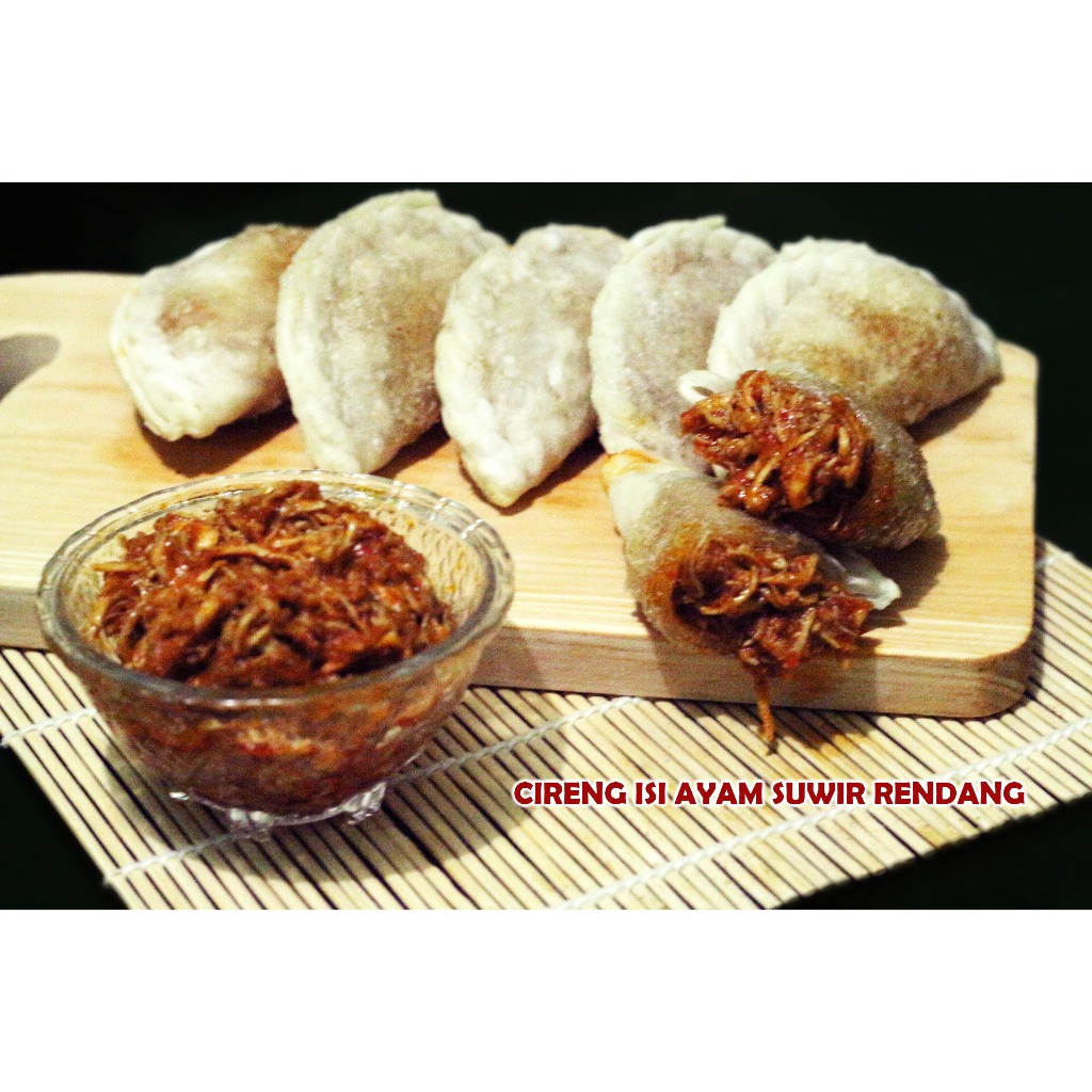 

CIRENG ISI AYAM SUWIR RENDANG, cireng isi, cireng isi ayam suwir, cireng rasa rendang