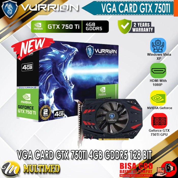 VURRION VGA CARD GTX750 TI / GTX 750 TI