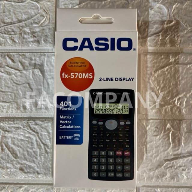 

TERMURAH‼️KALKULATOR SCIENTIFIC CASIO FX-570MS 2line Display