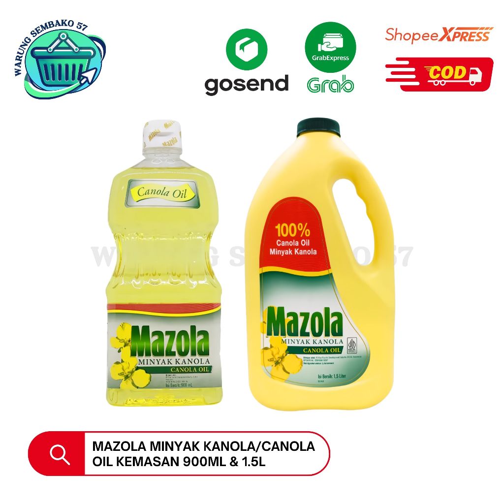 

Mazola Minyak Goreng Canola Oil Kemasan 900 ML & 1.5 Liter