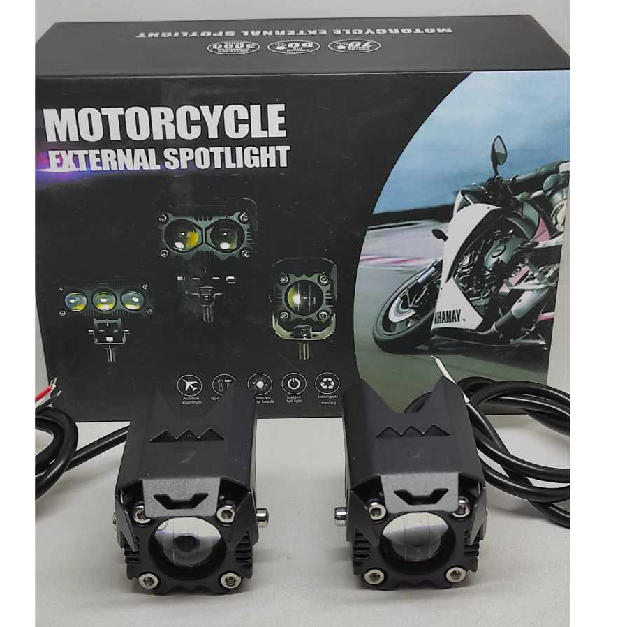 Lampu LED Sorot X1Mobil Motorcycle External Spotlight