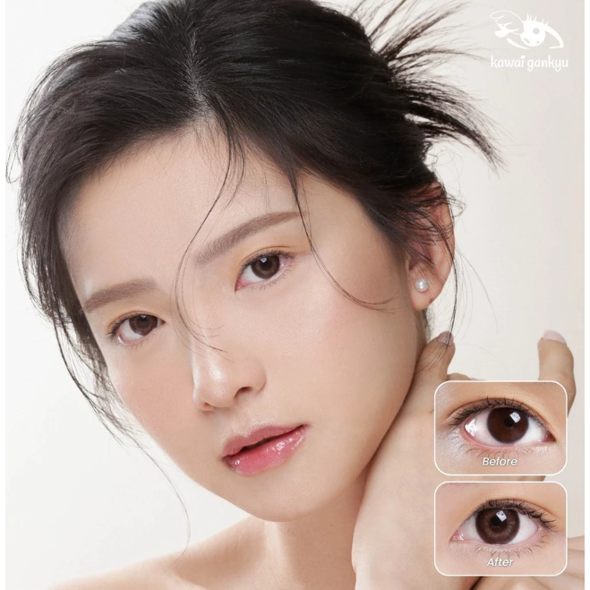 KawaiGankyu Softlens - Voxie Miranda Brown ( 1 Pasang )