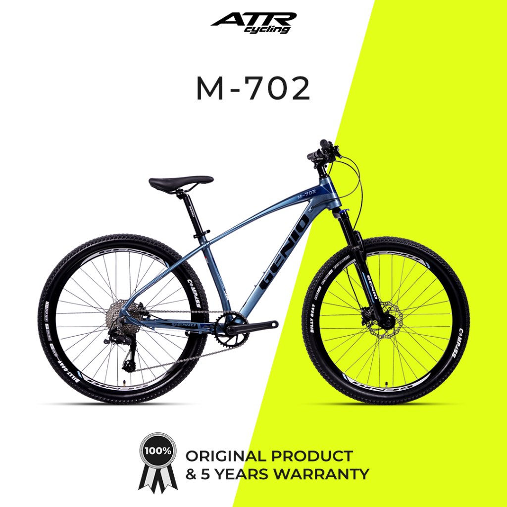 Sepeda Gunung MTB AL27,5-10SP GENIO M-702 (20) BL-BK-BL