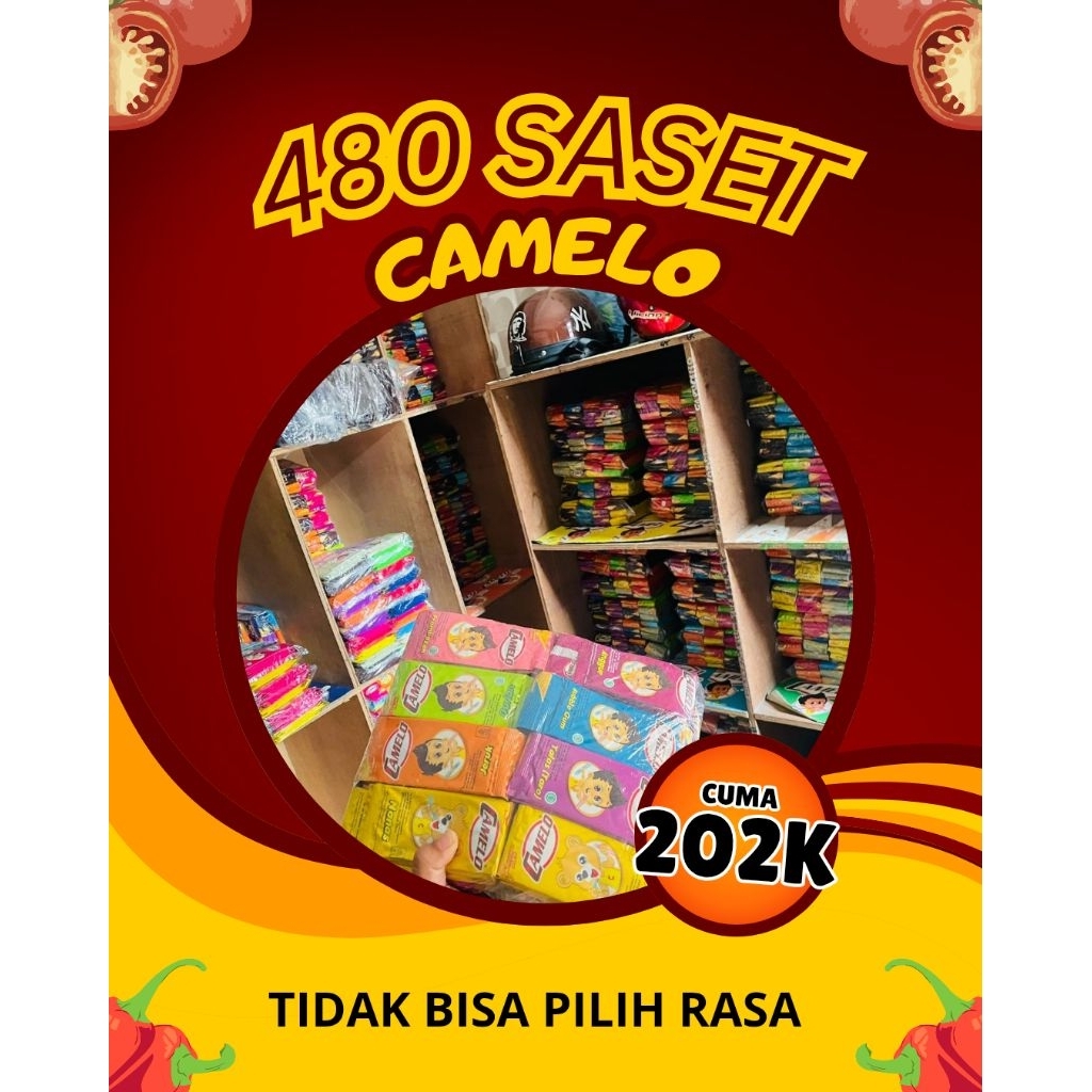 

480 SASET CAMELO MIX (TIDAK BISA PILIH RASA)
