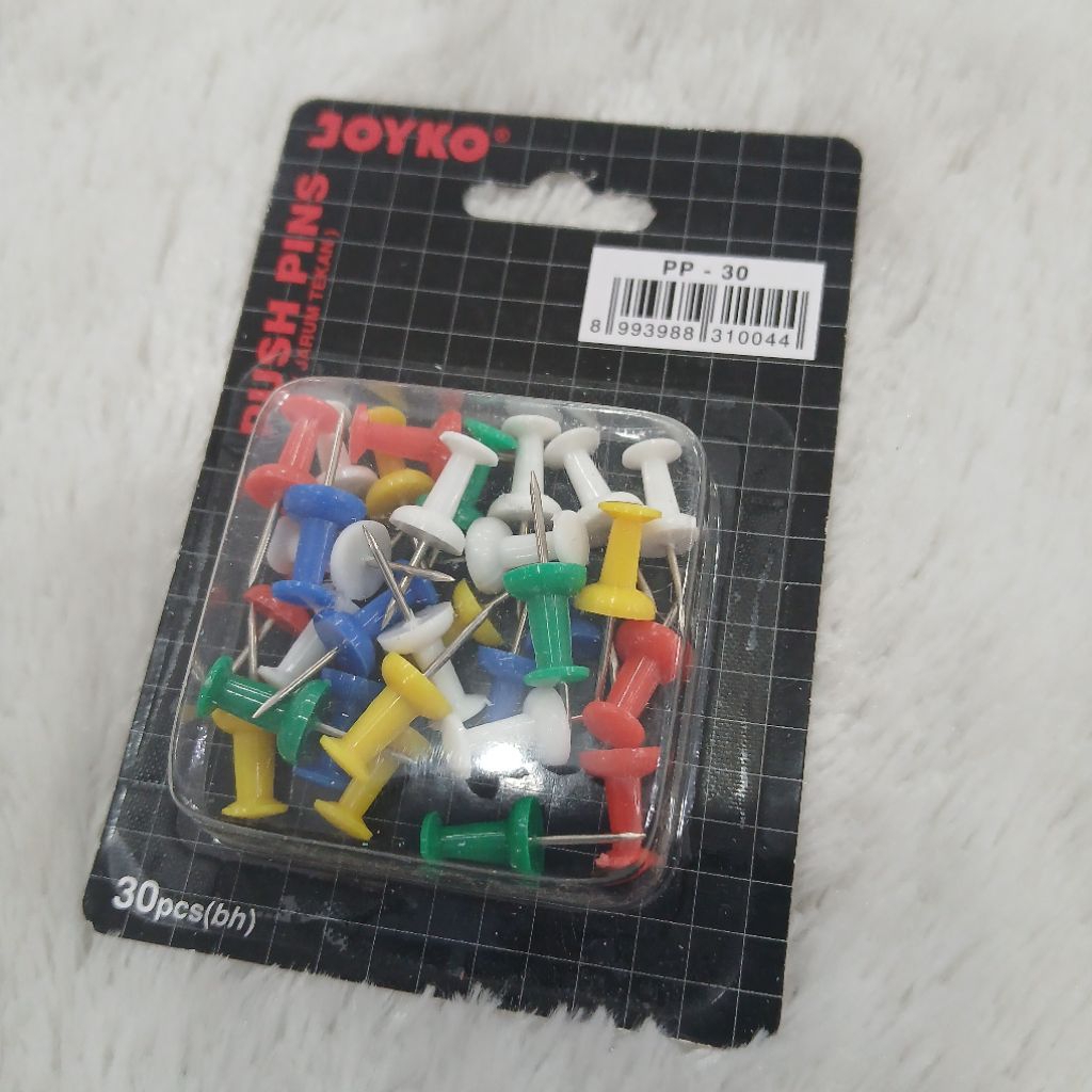 

Pin Board Push Pin Paku Mading isi 30 pcs