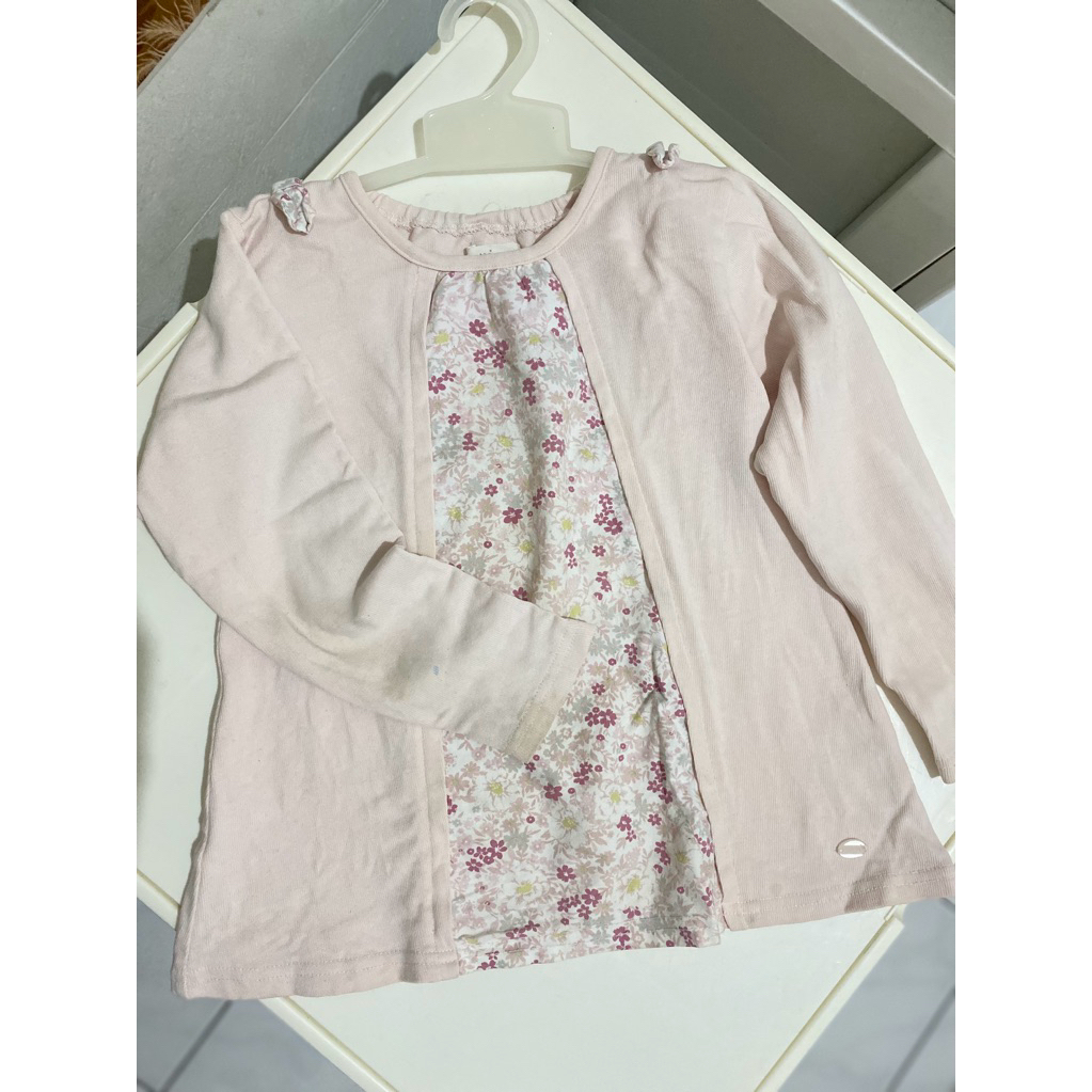 preloved blouse biquette club tag 110 size 2-3