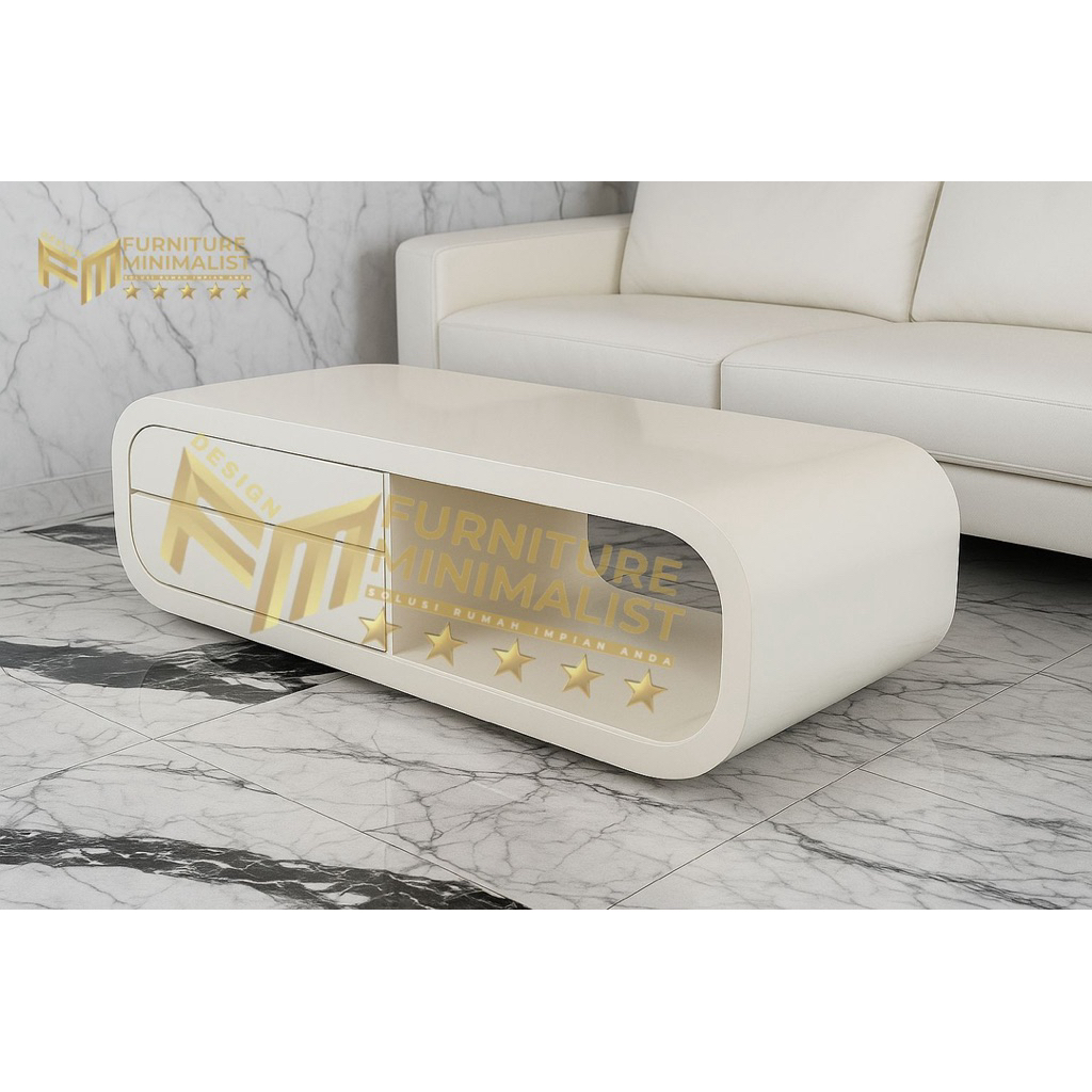 Meja tamu / Meja kopi mewah HPL  packing tebal