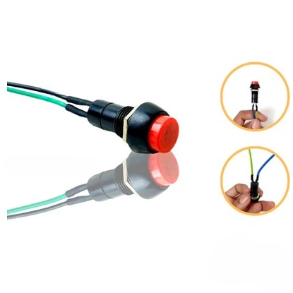 Tombol Saklar Lampu Motor Bulat Saklar Lampu Motor Variasi 2 Kabel Motor