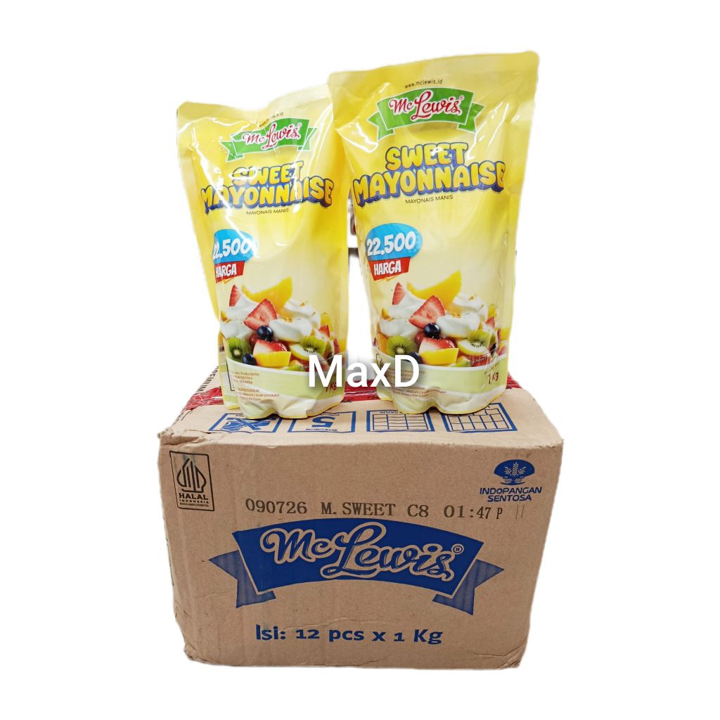 

MC Lewis Sweet Mayonnaise 1kg× 12 Pcs 1 Dus