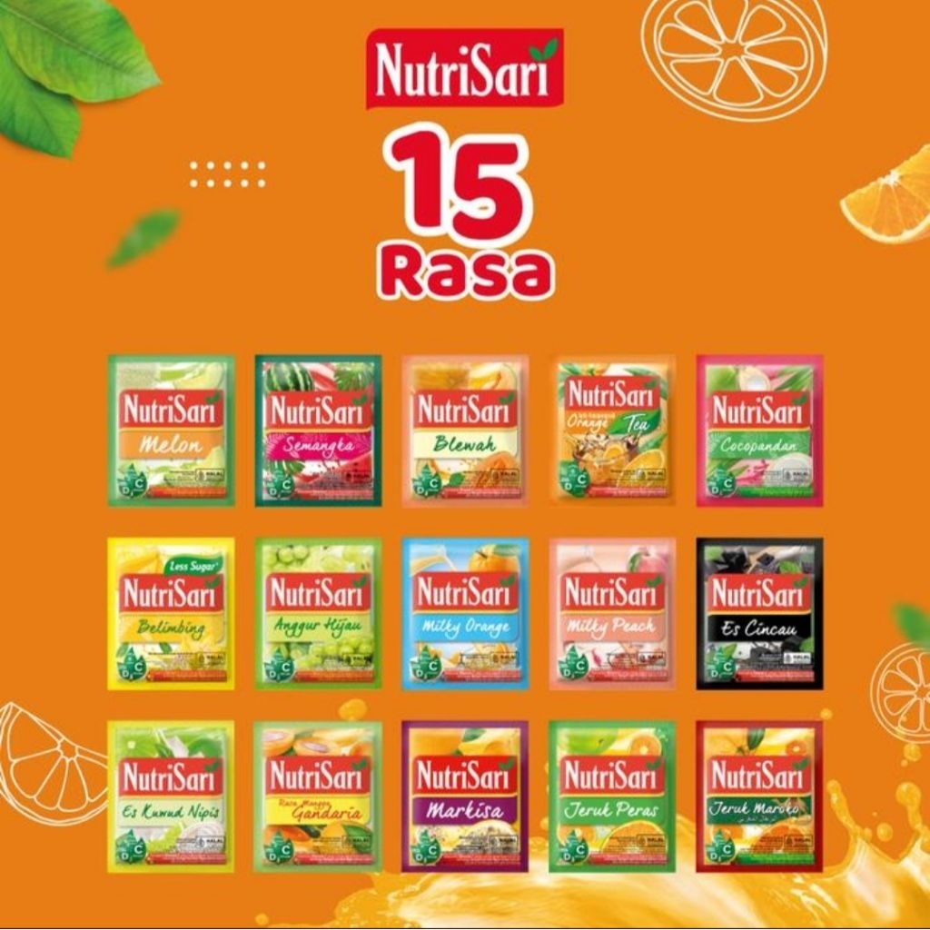 

Nutrisari sachet (10 xtra 1)