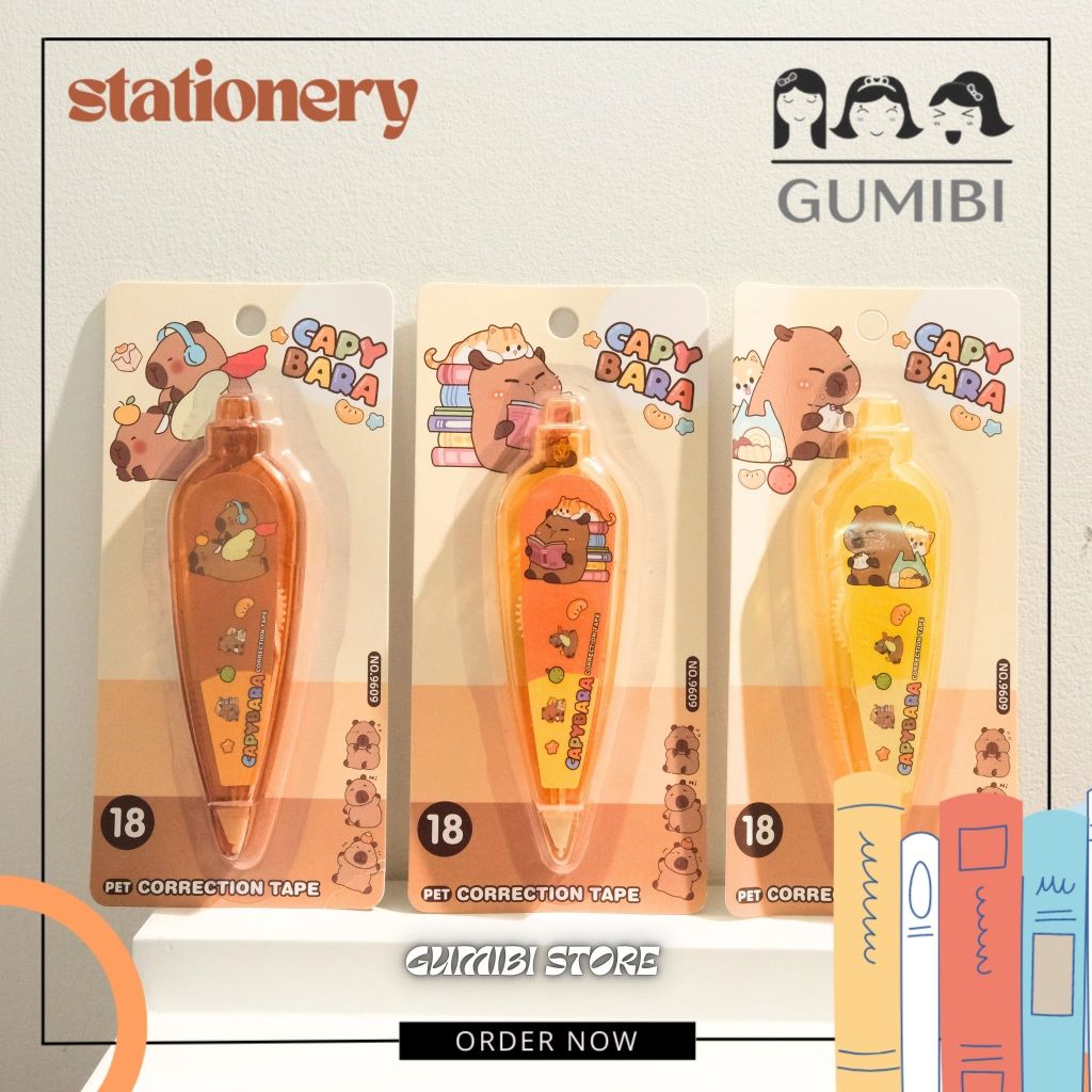 

CORRECTION TAPE CAPYBARA PANJANG TIP EX PANJANG KAPIBARA CAPYBARA TIP X PENGHAPUS PULPEN LUCU TERMURAH GUMIBI STORE