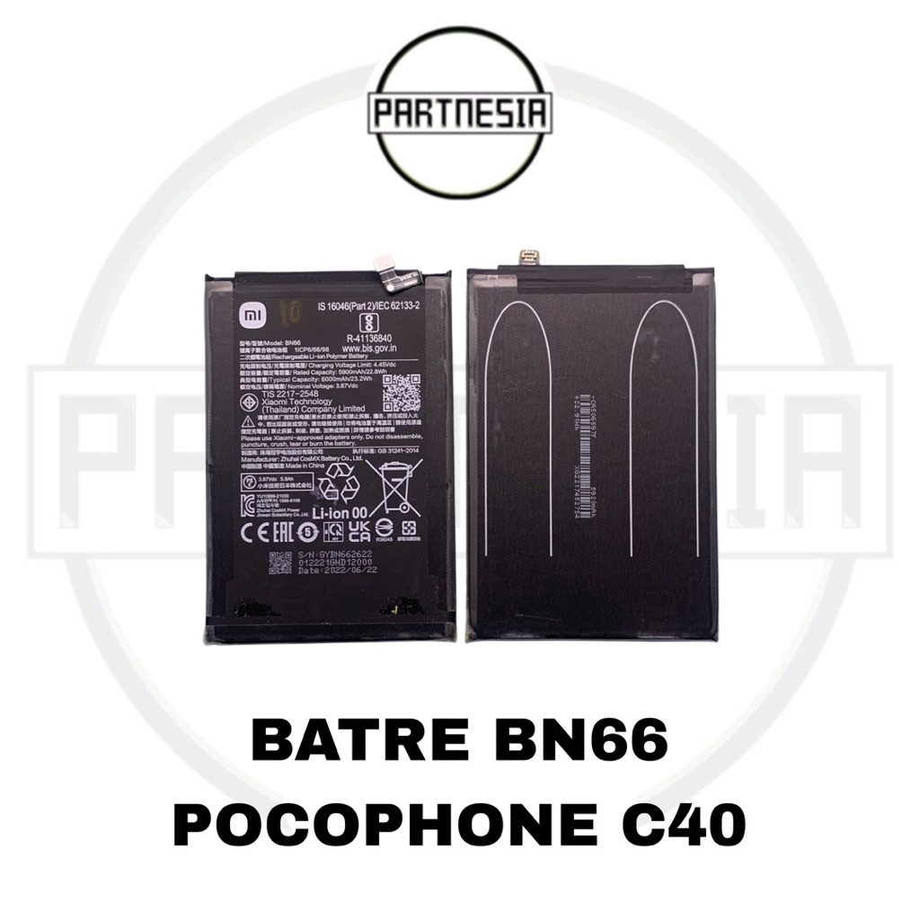 

BATTERY BATRE BATERAY BATERAI BN66 XIAOMI POCO POCOPHONE C40 ORIGINAL