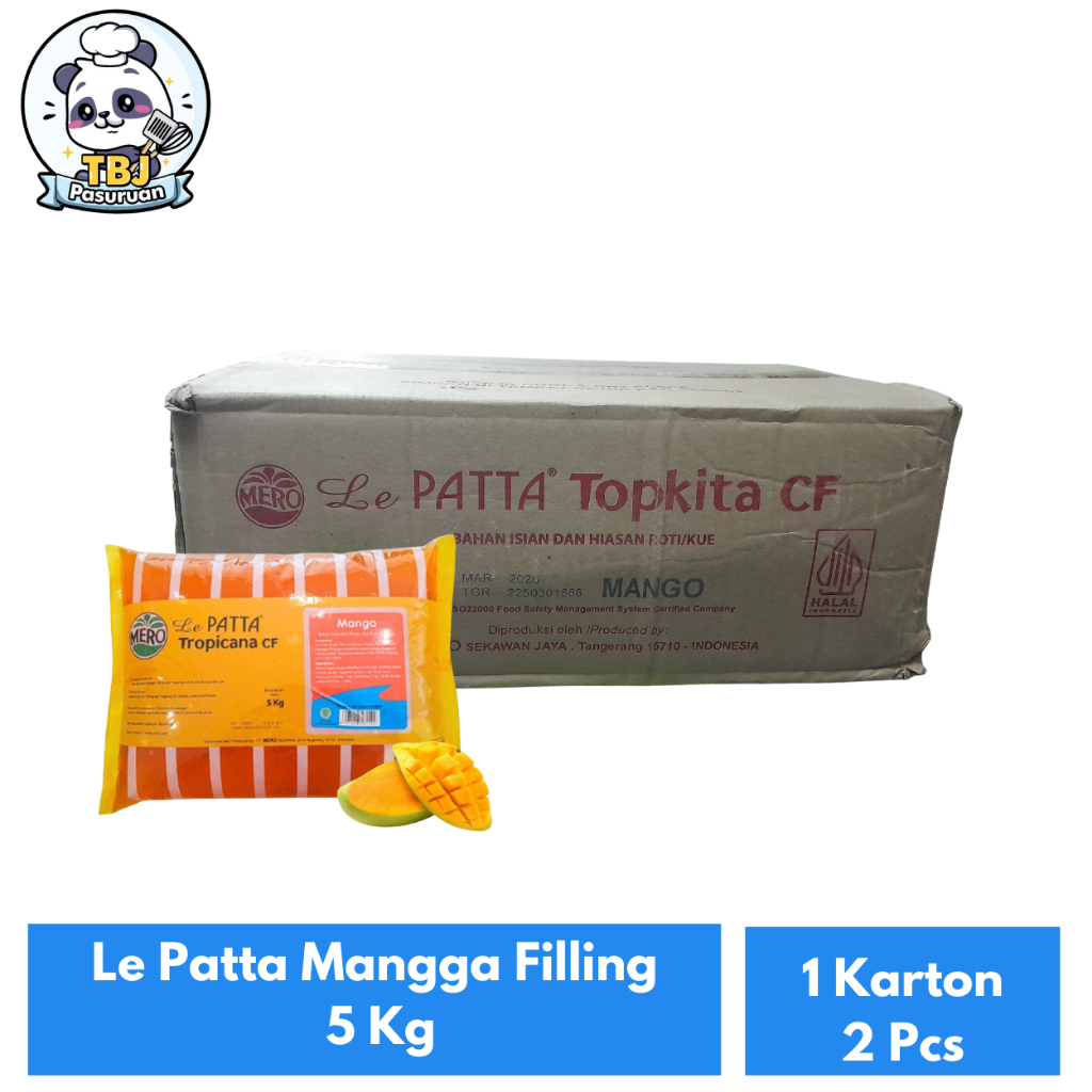 

Le Patta Mangga Filling 5 Kg Kemasan 1 Karton Isi 2 Pcs