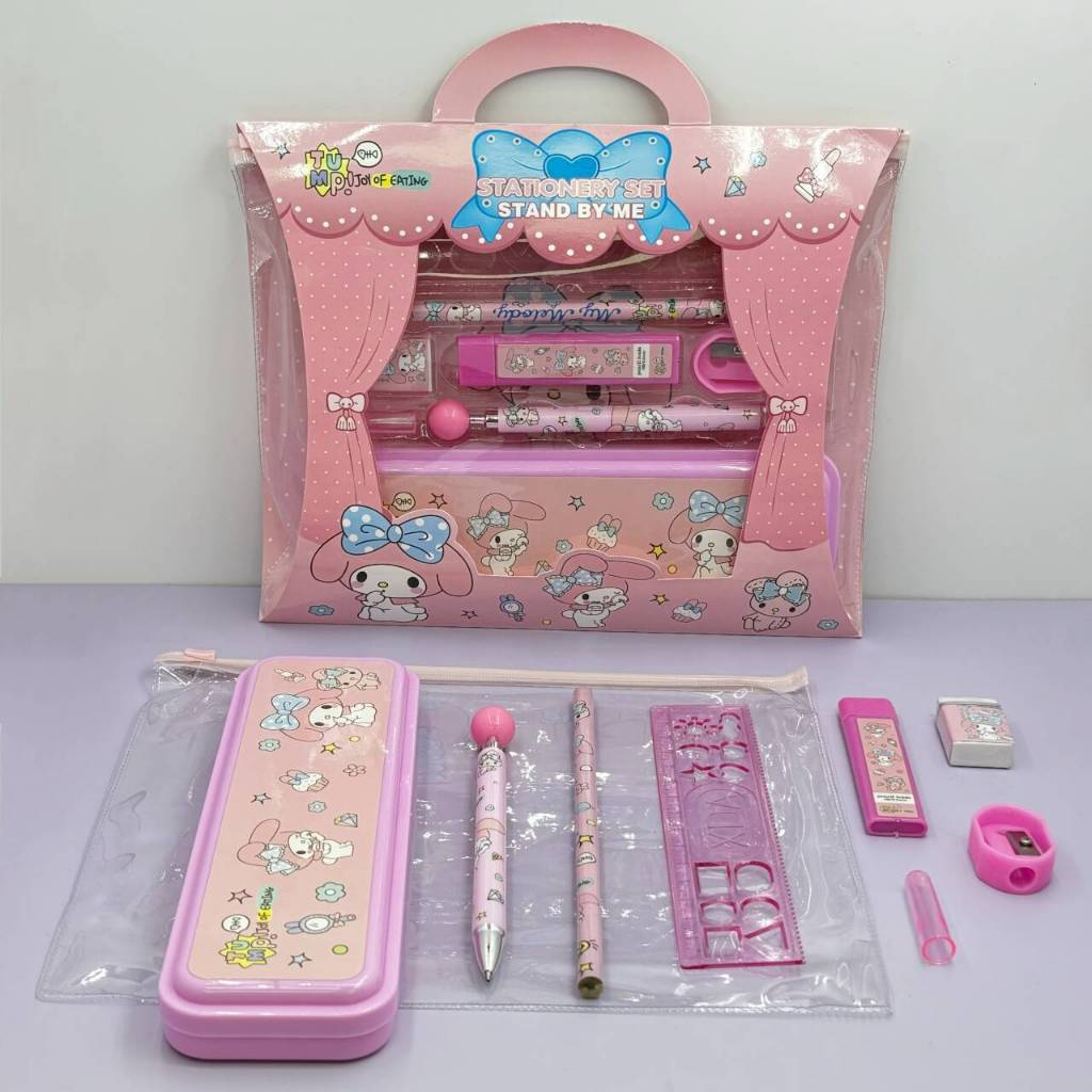 

ATK SET 9in1 Paket Alat Tulis ANAK Stationery Set Kotak Pensil Melody Cinnamorol Kuromi 9in1