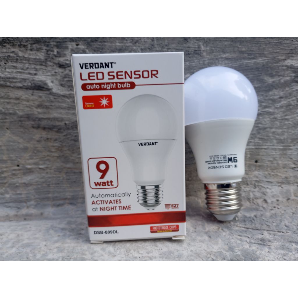 Verdant Lampu LED Sensor Cahaya 9watt/11watt- Terlariss, Termurahh