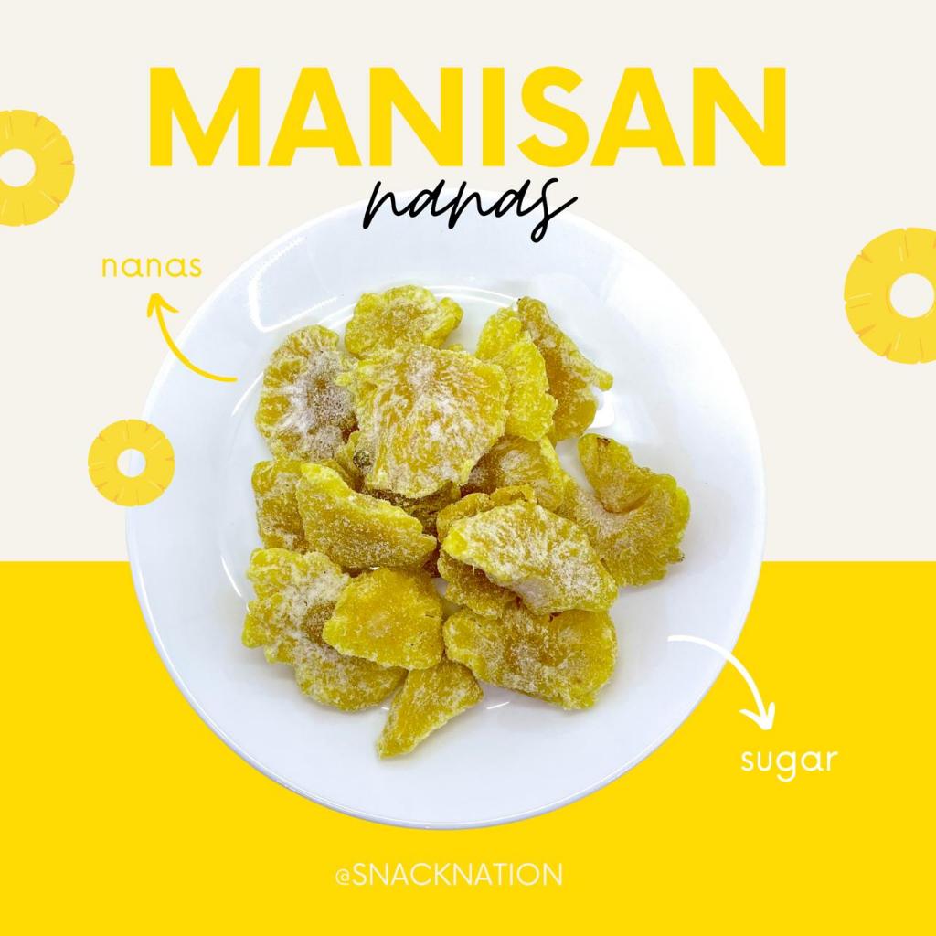

MANISAN KERING BUAH NANAS KERING KUALITAS PREMIUM 200 GRAM / 400 GRAM BUAH NANAS