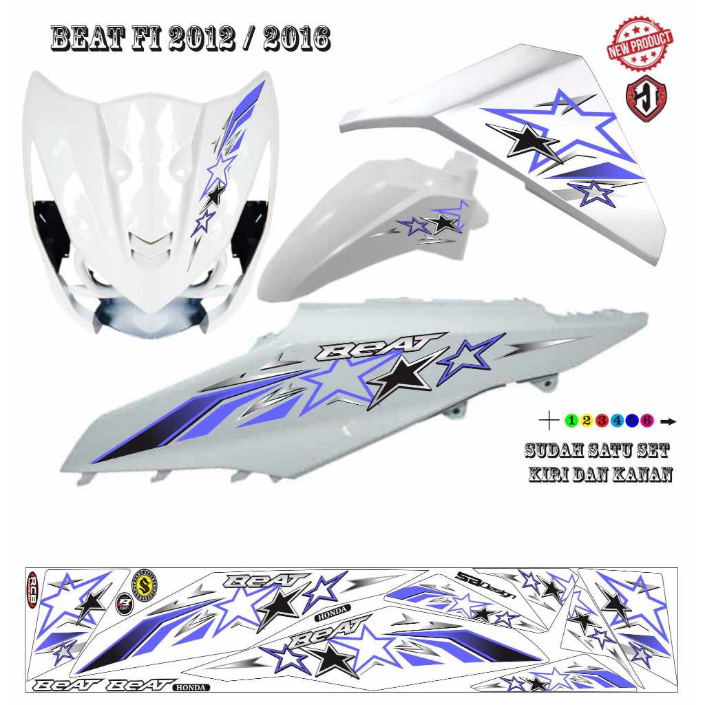 STIKER BEAT FI VARIASI SIMPEL STIKER BEAT FI/BEAT ESP 2012/2016 VARIAN NEW