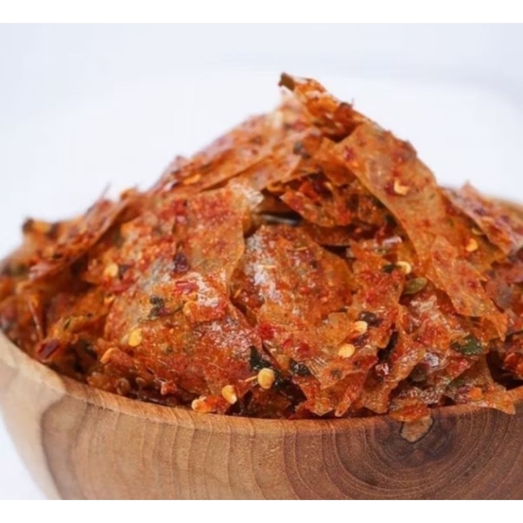 

KERIPIK KACA/KRIPCA EXTRA PEDAS DAUN JERUK KEMASAN 500gram