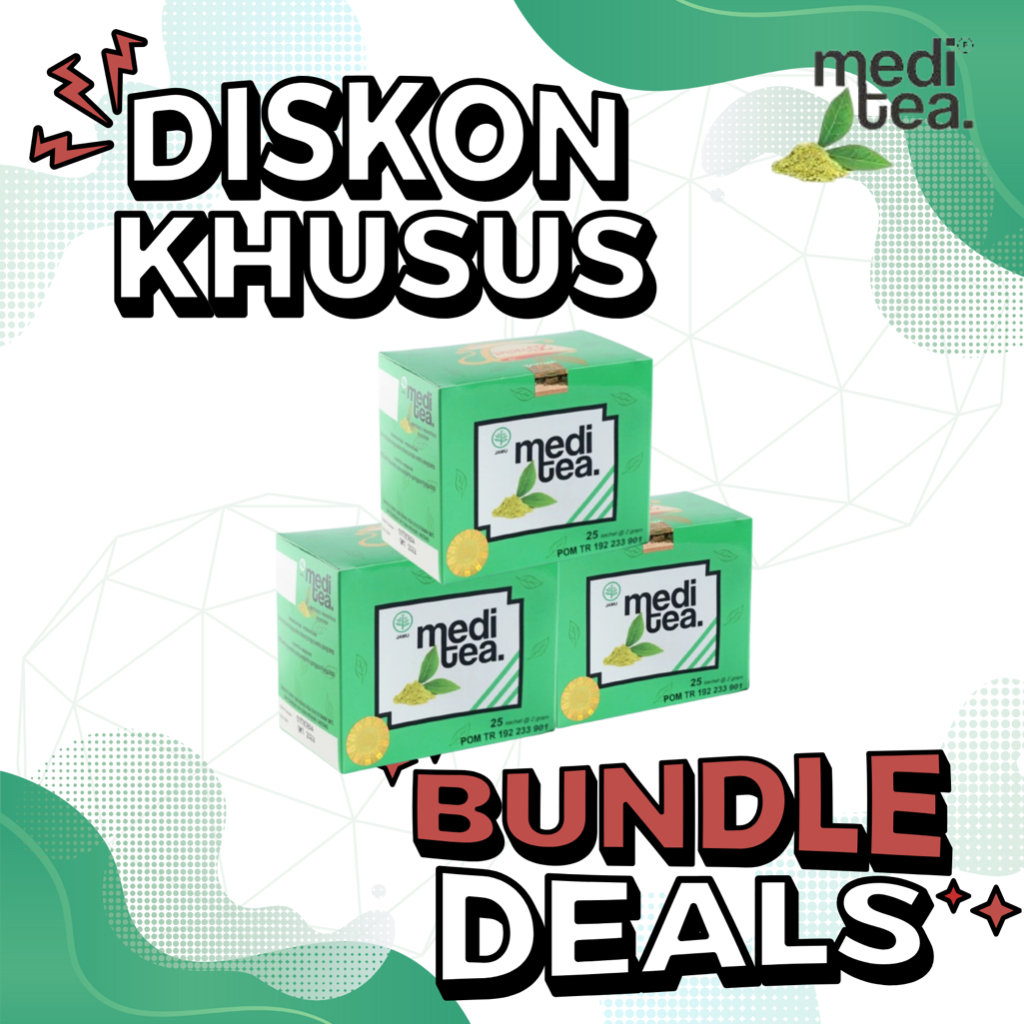 

MEDITEA - Teh serbuk herbal atasi kanker, diabetes, asam urat, memelihara kesehatan BUNDLE 3