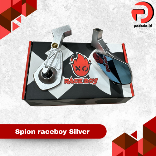 Spion RACE BOY OVAL Universal Silver Vespa Sprint Vespa Primavera Vespa S vespa LX Vespa GTS Vespa G