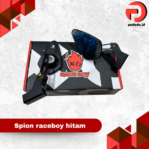 Spion RACE BOY OVAL Universal Black Vespa Sprint Vespa Primavera Vespa S vespa LX Vespa GTS Vespa GT