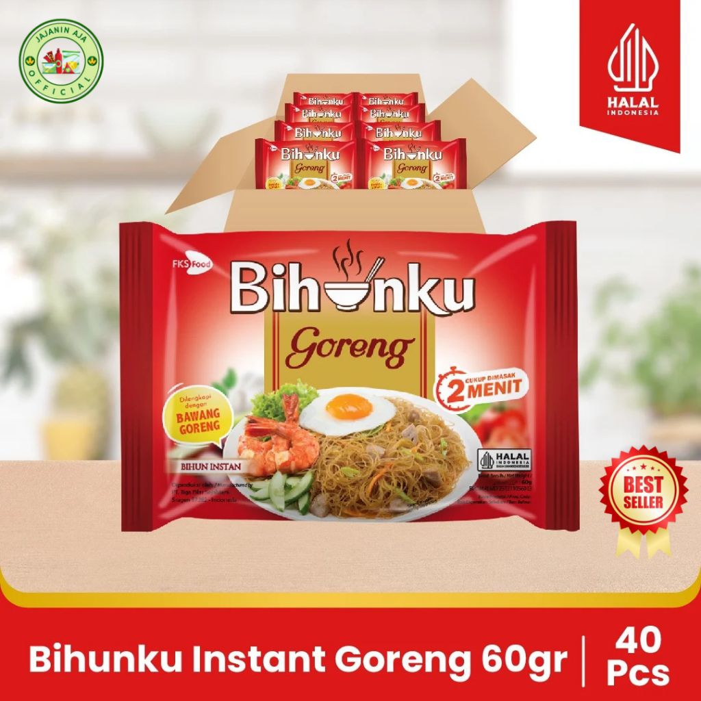 

Bihunku Goreng Instan 60gr - 1 Karton Isi 40 Pcs | Bihun Enak Gurih dan Praktis