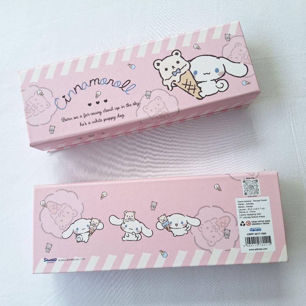 

Cinnamoroll Paper Pen Case Adinata FREE Stiker DIY / Tempat Pensil / Alat Tulis / Kotak Pensil 1624