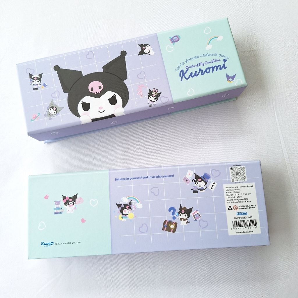 

Kuromi Paper Pen Case Adinata / Tempat Pensil / Kotak Pensil 1625