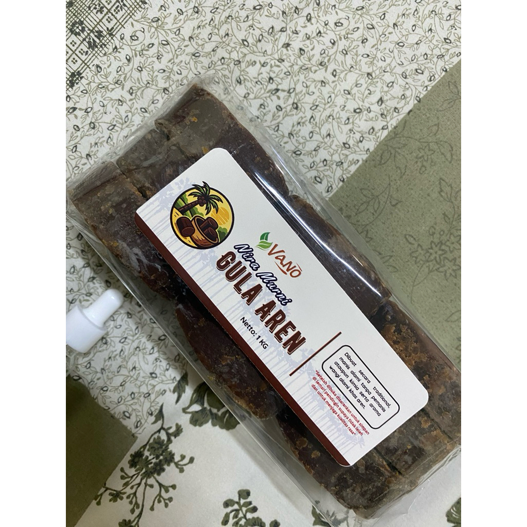 

Vano Gula Aren Batok 1KG | Nira Aren Murni Asli Legit Tanpa Pengawet Organik