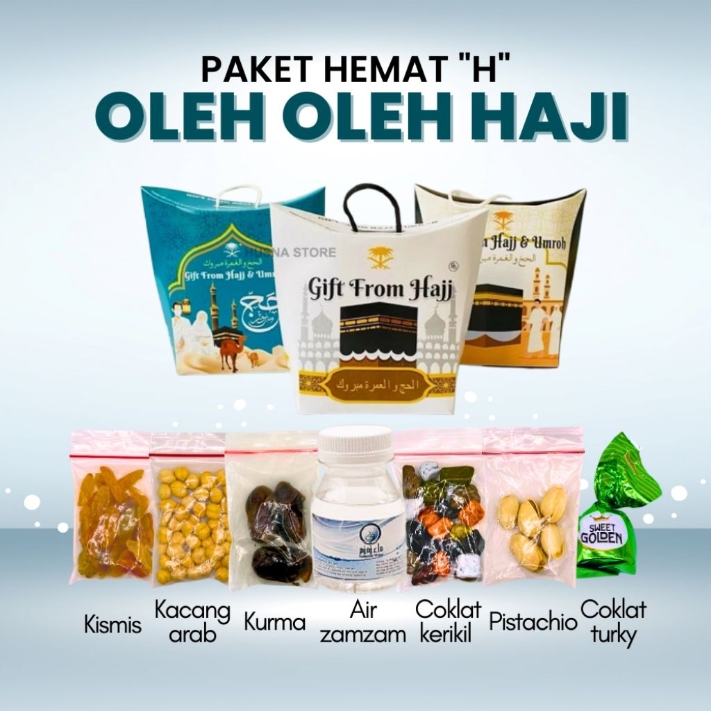 

Paket Hemat Oleh-oleh Haji dan Umroh Paket H isi Air Zamzam Dus tali