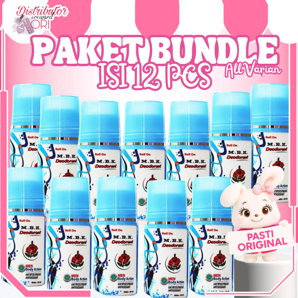 [PAKET ISI 12] MBK deo roll on BPOM ORI BUNDLE BUNDLING HEMAT LUSINAN 100% ISI 12 PC | ORIGINAL