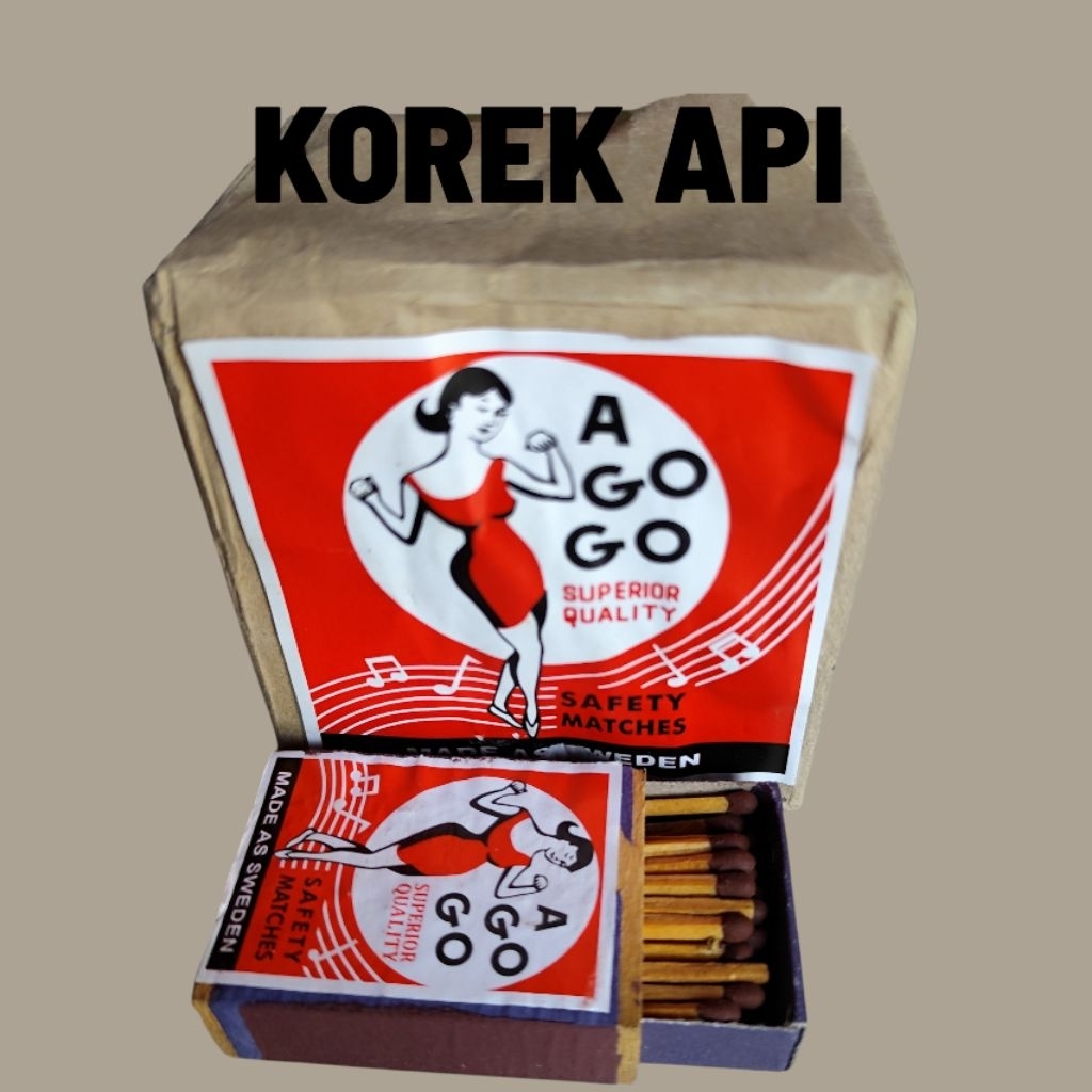 Korek kayu api Agogo 1 pak isi 10 pcs