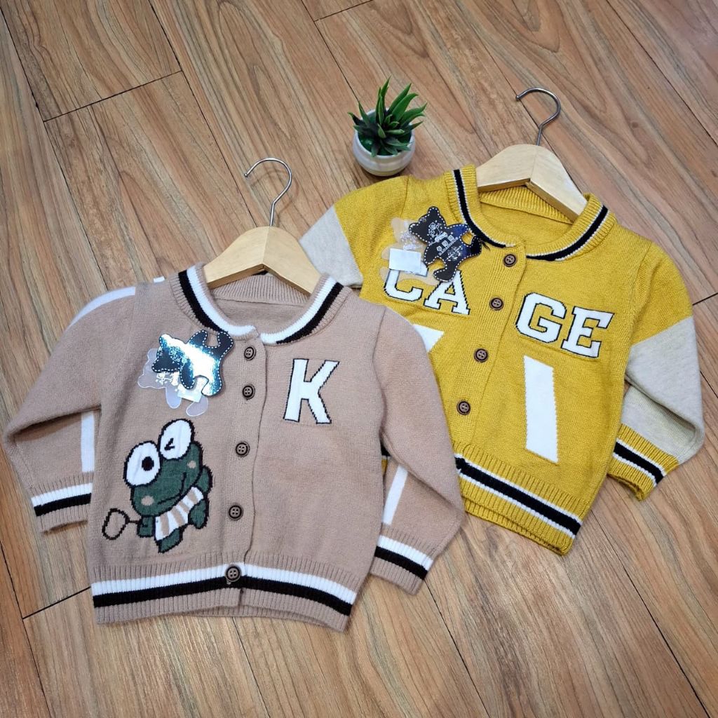 Cardigan Sweater knit rajut anak laki laki