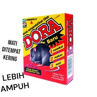 Dora Racun Tikus Mati Ditempat Terang 50gr dan 100gr