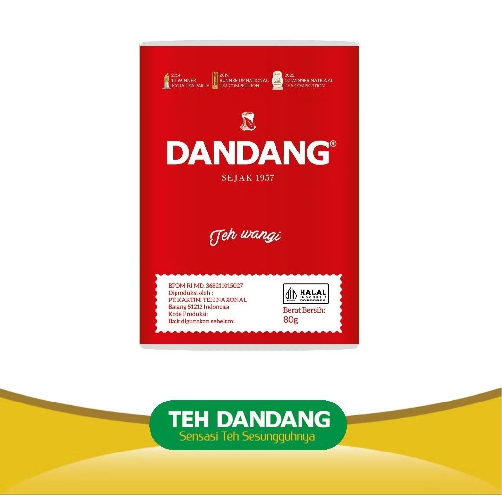 

teh dandang merah 80 gram - teh tubruk kemasan besar