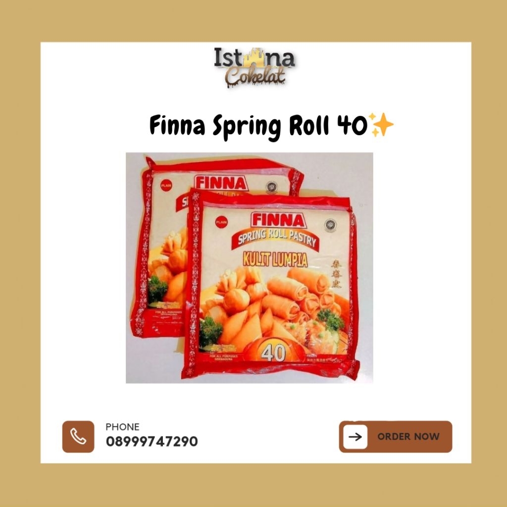 

[FROZEN] Finna Kulit Lumpia isi 40/ 50 Sheet
