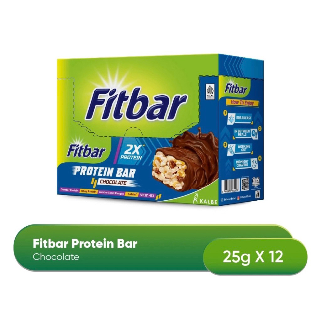 

fitbar protein chocolate -isi 12 pcs