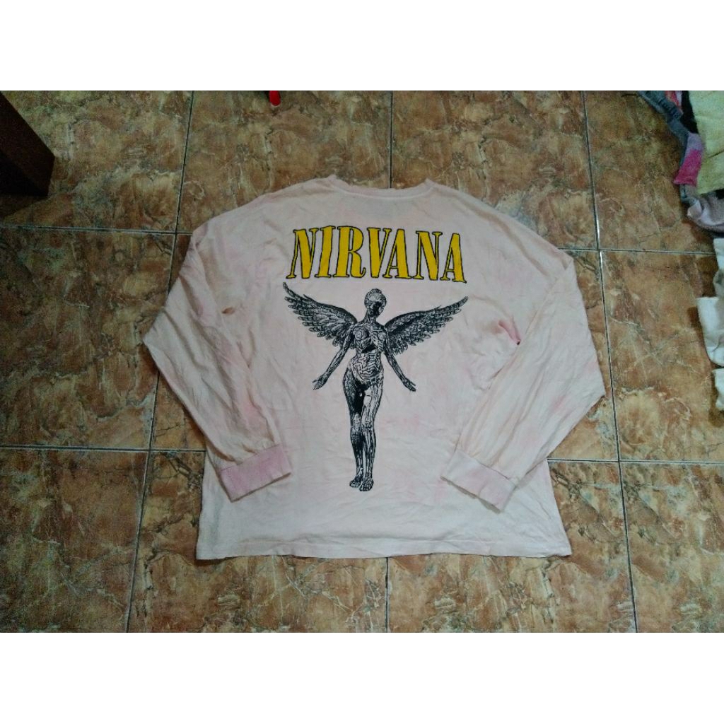 longsleeve tiedye band Nirvana