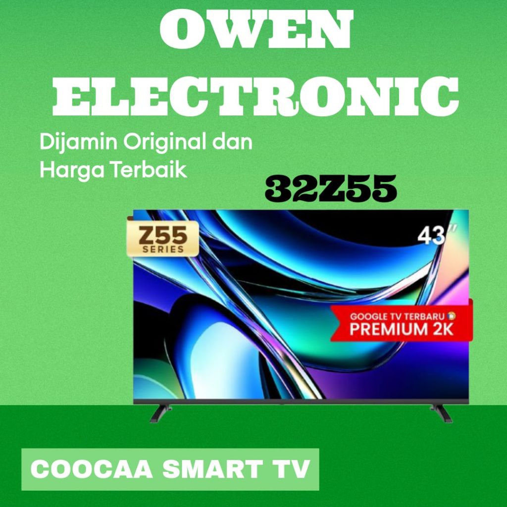 COOCAA TV 32 inch Z55-Google TV - Eye Care 5.0 -Dolby Audio - Find My Remote - Voice Control - HDR10