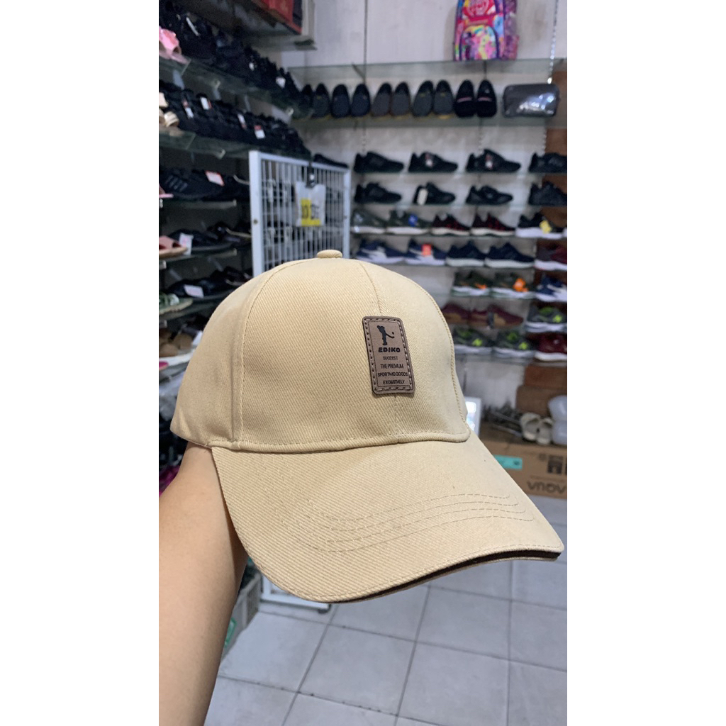 Topi bahan tebal jeans Hitam