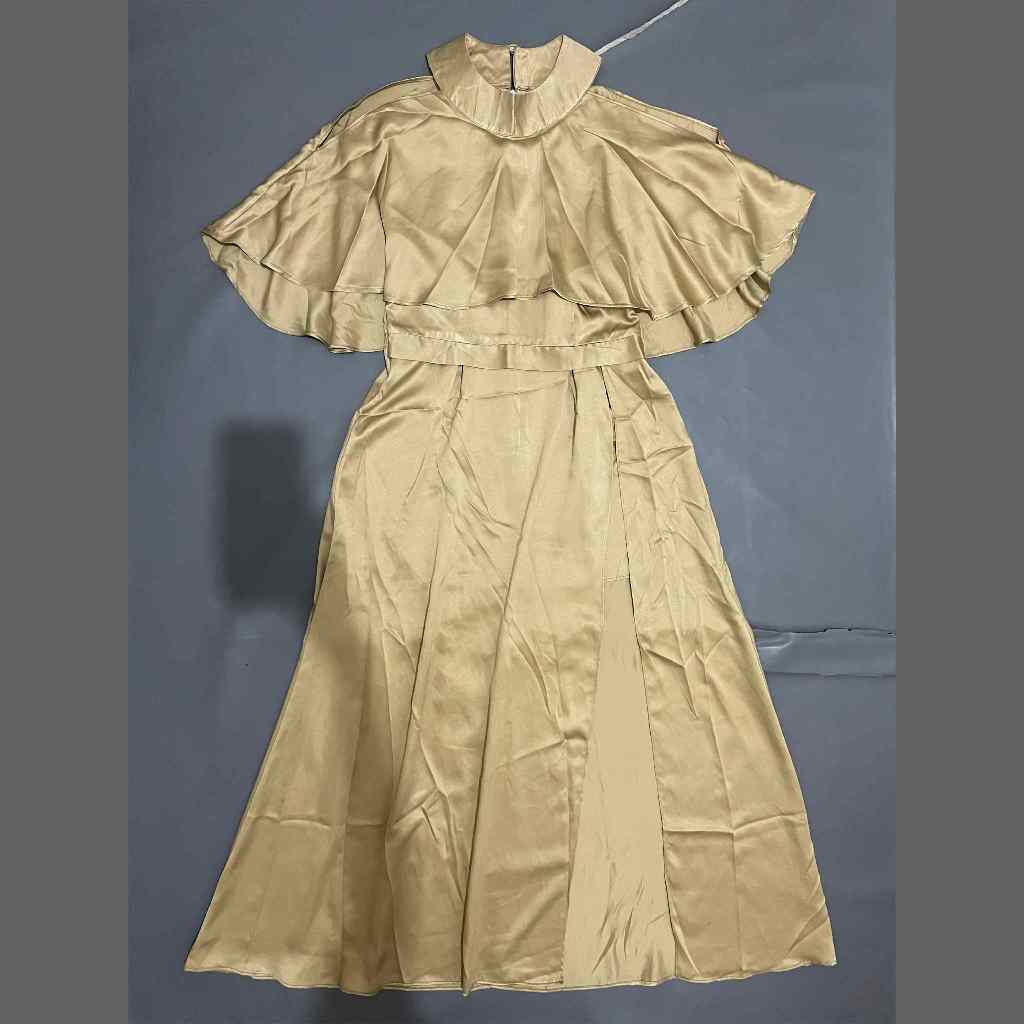 DEWASA C081 (NO BRAND, PRELOVED) Dress Off Shoulder O Halter Neck Rok Panjang Slit Sexy Pendek Lenga