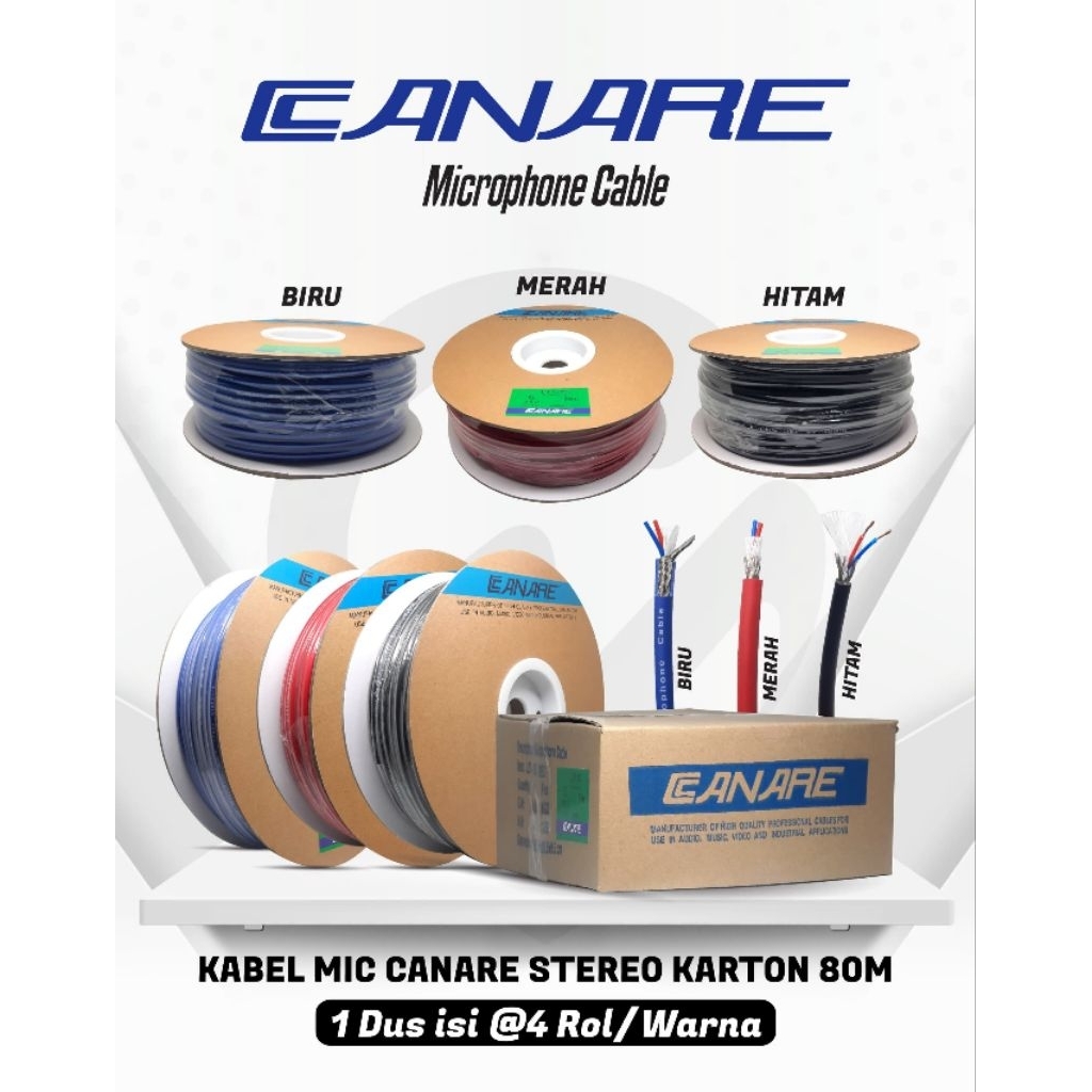 KABEL MICROPHONE CANARE 1ROLL (80M)