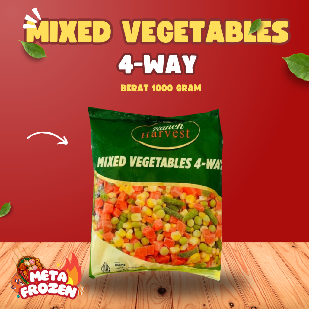 

MIXED VEGETABLES 4-WAY 1000 GR